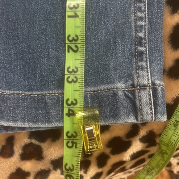 White House Black Market High Rise Silver Blue Jeans - Picture 7 of 14